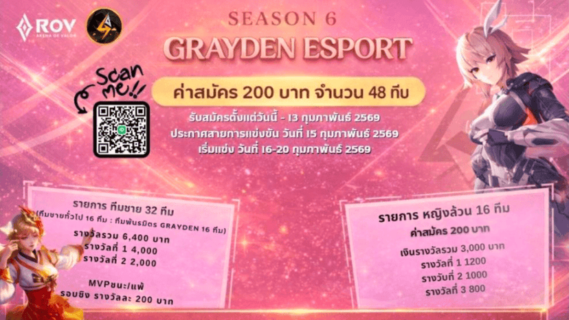 Grayden SS6 (ทีมหญิงล้วน)